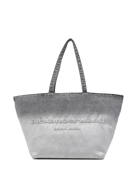 Alexander Wang denim punch large tote Grey 20126T04T