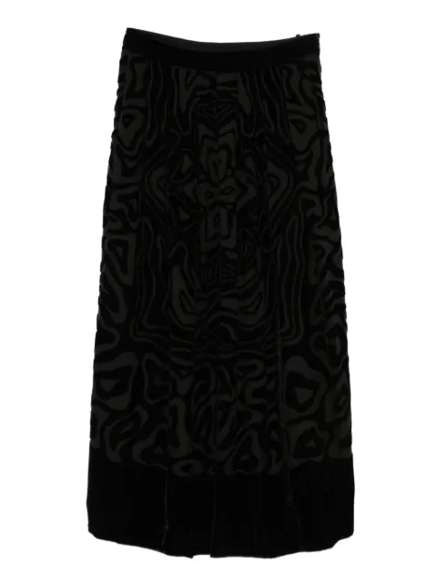 Ulla Johnson Valleta patterned skirt Black FA240324