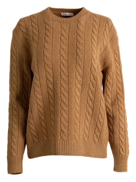 The Row Lido cable-knit sweater Brown 10069Y961