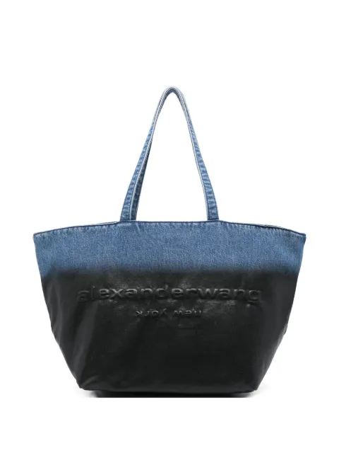 Alexander Wang denim punch large tote Black 20126T04T