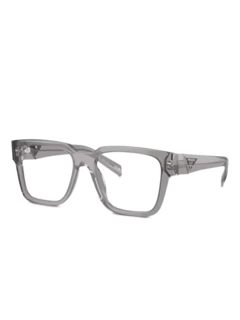 Prada Eyewear square frame glasses Grey 08ZVVISTA