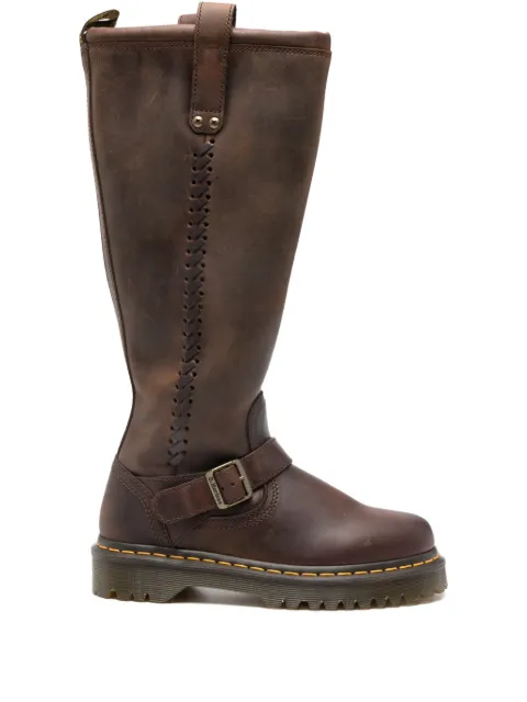 Dr. Martens Anistone buckle-strap boots Brown DM41871200