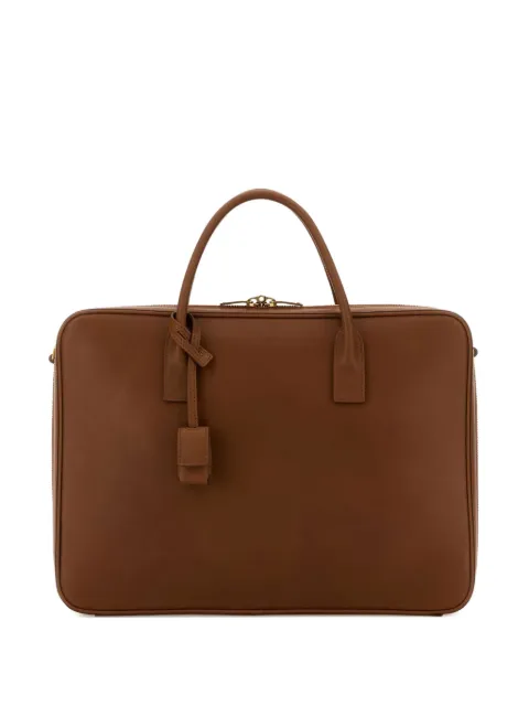 Saint Laurent medium leather briefcase Brown 844674BWR0W