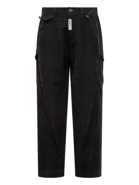 GCDS back flap pockets cargo trousers Black B2CM2909TQ3