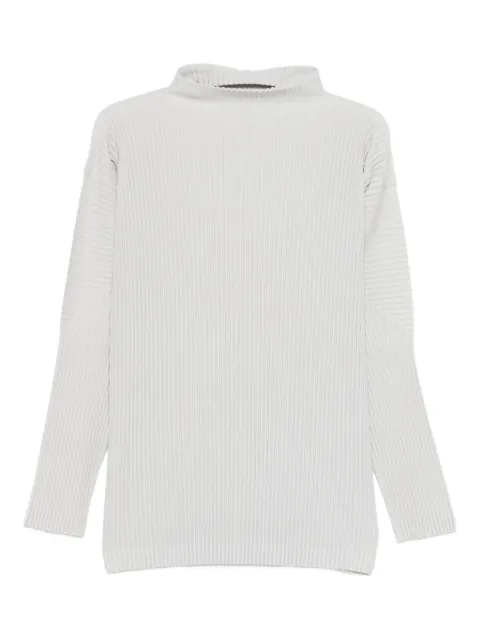 Homme Plissé Issey Miyake pleated halterneck top Grey HP59JK522