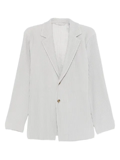 Homme Plissé Issey Miyake single-button blazer Grey HP59JD501