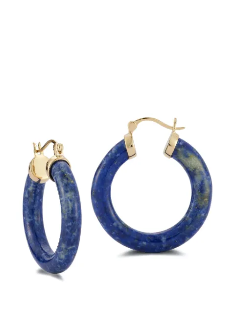 Mateo lazuli hoop earrings Gold 14KTLAPISHOOPS