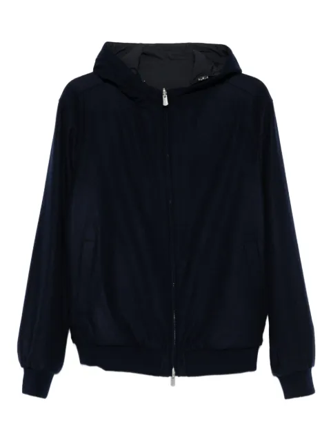 Fedeli hooded zip jacket Blue TU000618