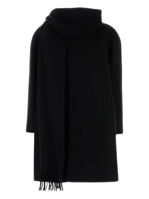 Balenciaga fringe-detail coat Black 850604TTU13