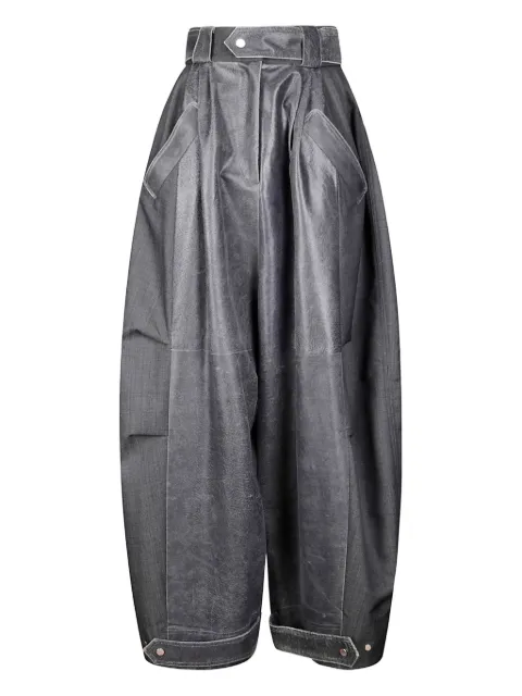 Niccolò Pasqualetti Luna wide-legged trousers Grey N08P004