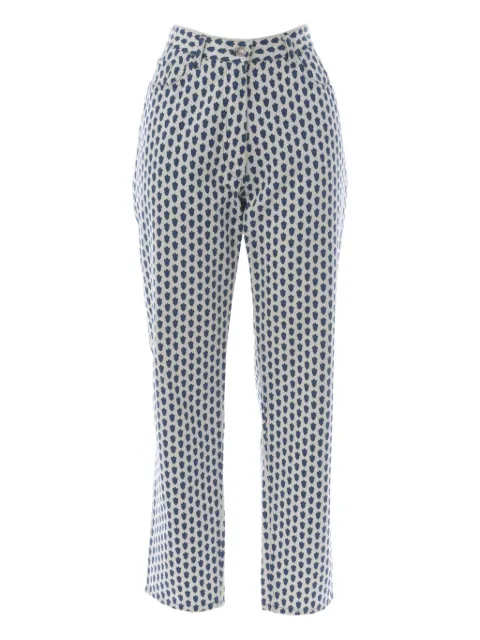 Souleiado Provençal-print jeans Blue WCV241010257