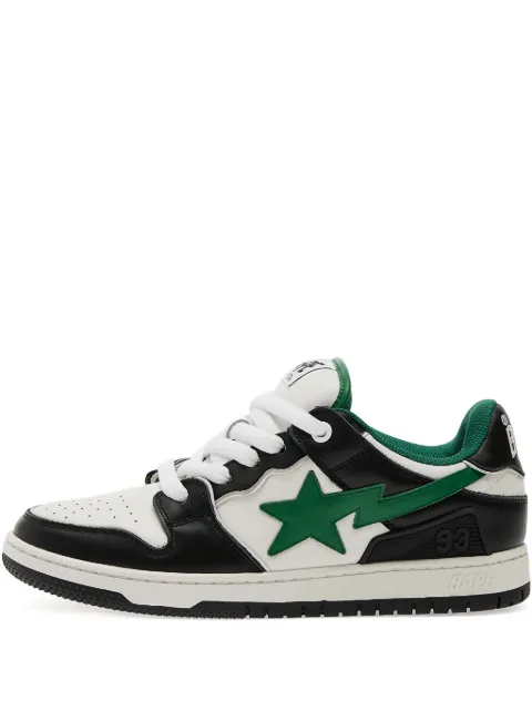A BATHING APE® Bape Sk8 Sta #1 M2 lace-up sneakers White 001FWL301311MBLK