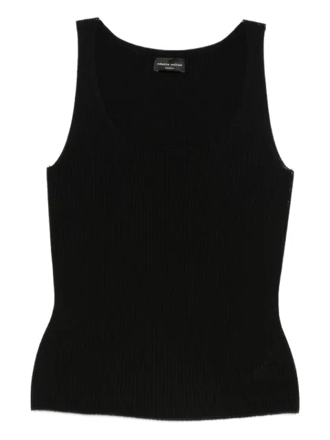Roberto Collina ribbed top Black 253F08214