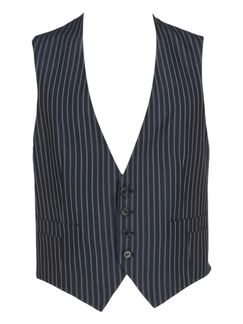 Romeo Gigli Pre-Owned 1990s striped waistcoat Blue RG250QG