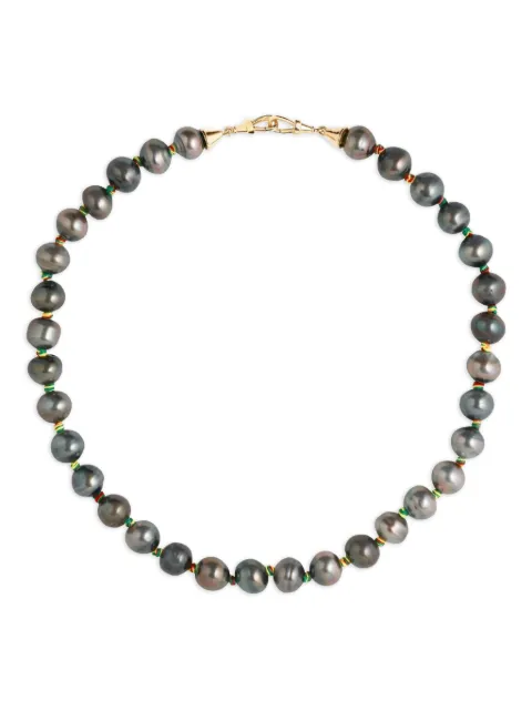 Marie Lichtenberg pearl mauli necklace Grey ML01025