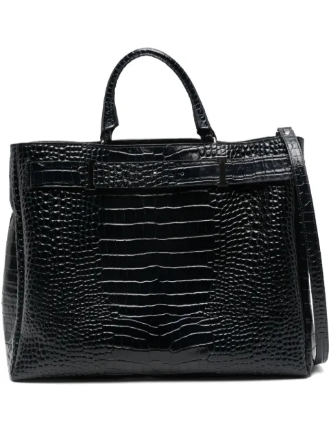 Iceberg crocodile-effect tote bag Blue 25IP2P172SB6819