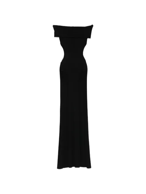 Cowboys of Habit off-shoulder cutout maxi dress Black COH30007
