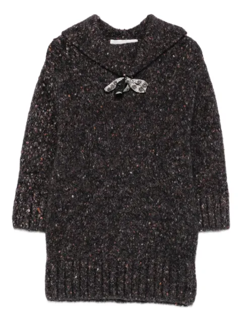 Vanisè round-collar sweater Black V56701