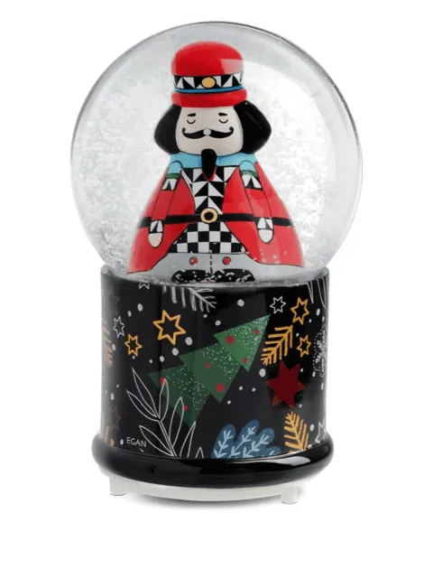 EGAN nutcracker christmas snow globe (10cm x 16cm)) Black 120049