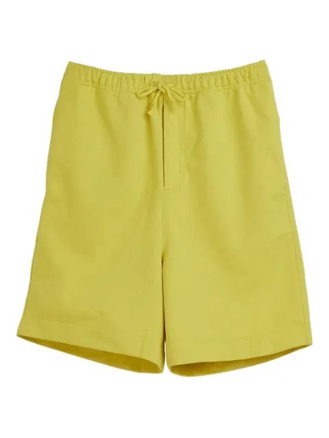 Y-3 logo-detail shorts Yellow JM7861