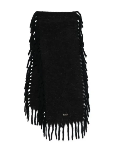 AVAVAV fringed scarf Black F25L16036