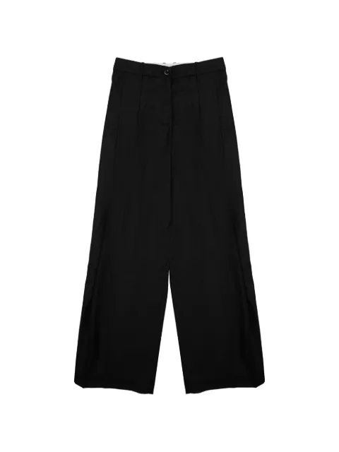 Nine In The Morning pleated wide-leg trousers Black PE80U21