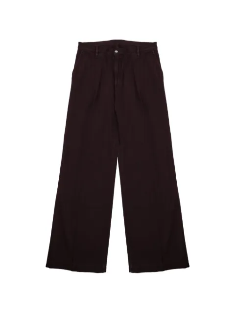 Nine In The Morning pleated wide-leg trousers Brown OTA32H44MOSTO
