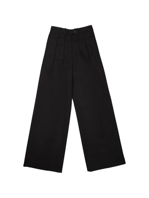 Nine In The Morning pleated wide-leg trousers Brown SN74S69