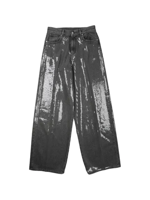 Nine In The Morning sequin-embellished jeans Grey GEA24S14PAILETTES
