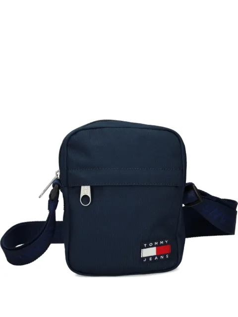 Tommy Jeans logo zip messenger bag Blue AM0AM13710
