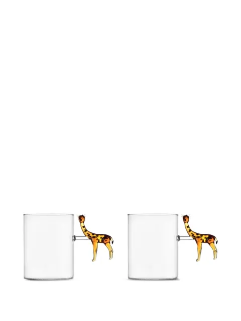 Ichendorf Milano giraffe mug (set of two) White 9997271