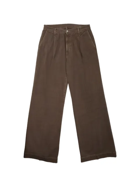 Nine In The Morning pleated palazzo pants Brown OTA32H44