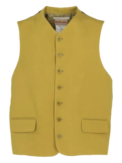 Romeo Gigli Pre-Owned 1997 single-breasted waistcoat Yellow RG250PY
