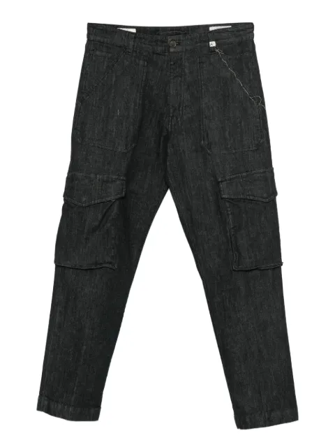 Myths belt-loops cargo jeans Black 25WM27L707