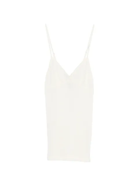 Forte Forte scalloped-trim top Neutrals 14428MYTSHIRT