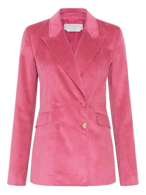 Gabriela Hearst Angela double-breasted blazer Pink 3265113T124FCH