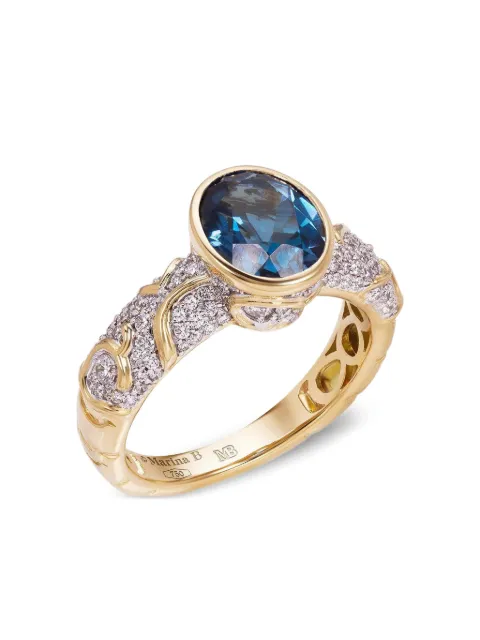 MARINA B 18K yellow gold Ondine topaz and diamond ring Gold RIONP02YBD65