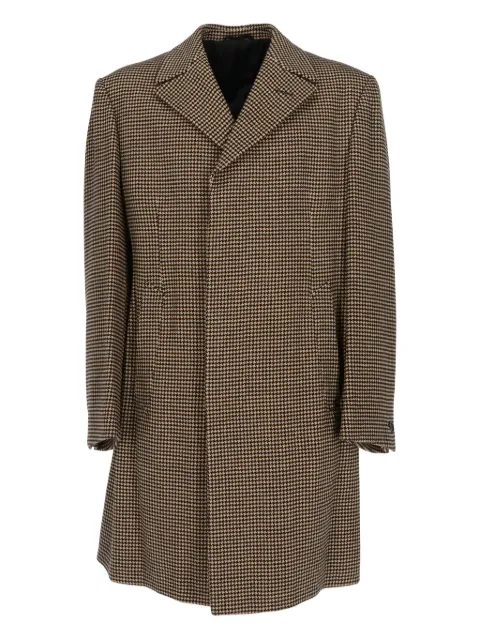 Romeo Gigli Pre-Owned 1990s patterned coat Brown RG900PW