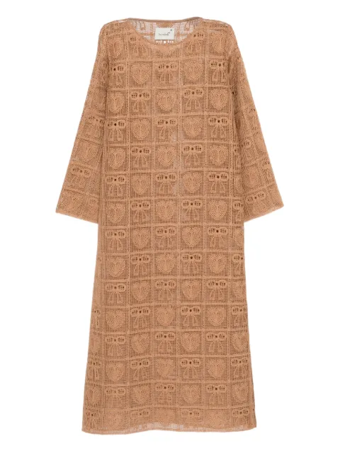 Bambah crochet maxi dress Brown BMRE2608