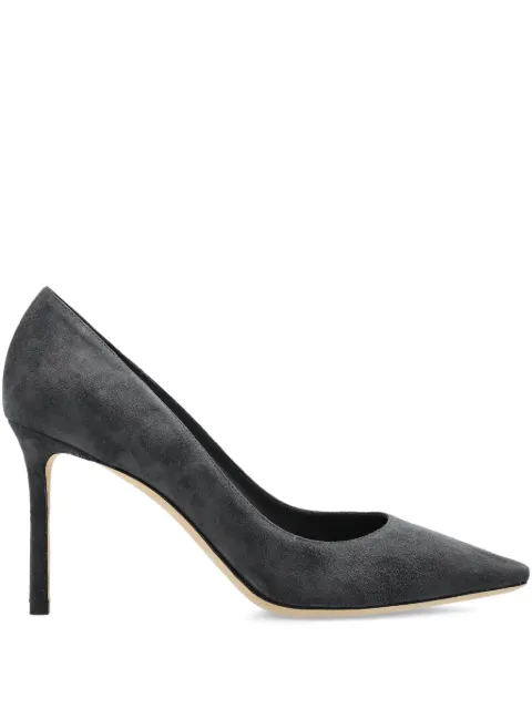 Jimmy Choo Romy 85mm suede pumps Grey ROMY85KDU