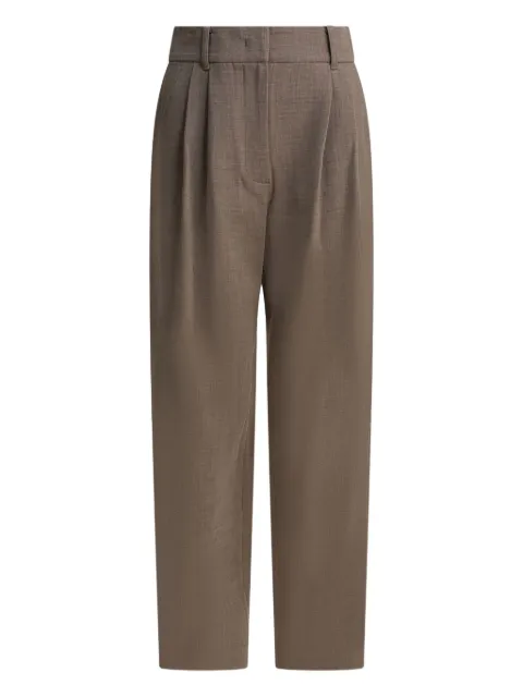 SANDBEIGE pleated trousers Brown SBC4PT02ACOAT
