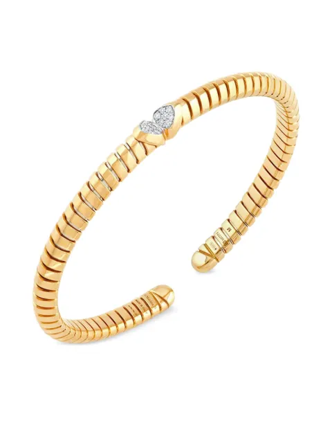 MARINA B 18K yellow gold Trisolina diamond bangle bracelet Gold BRTM01YDS