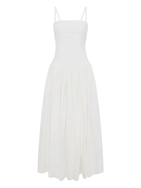 Gabriela Hearst Oriana midi dress White 3264387LA003WHT