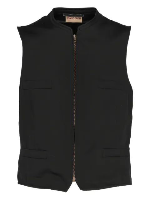 Romeo Gigli Pre-Owned 1990s zip-up waistcoat Black RG250PX