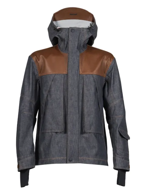Moncler Grenoble Langtang hooded panelled jacket Blue 1A00003K2097598RSBLU