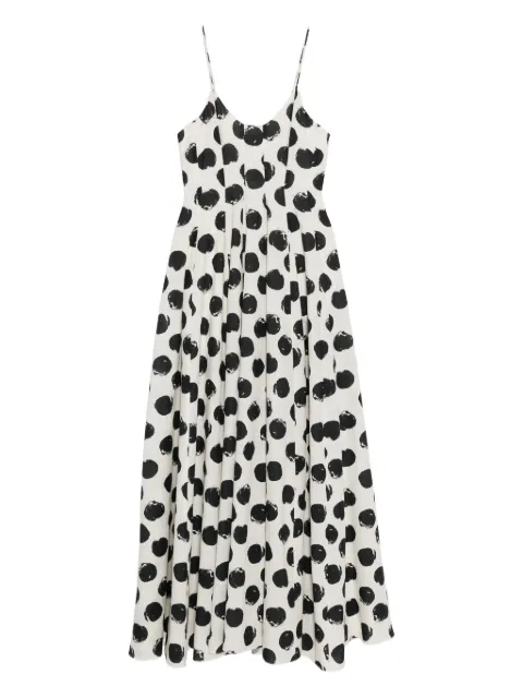 Bambah polka-dot maxi dress Neutrals BMRE2644