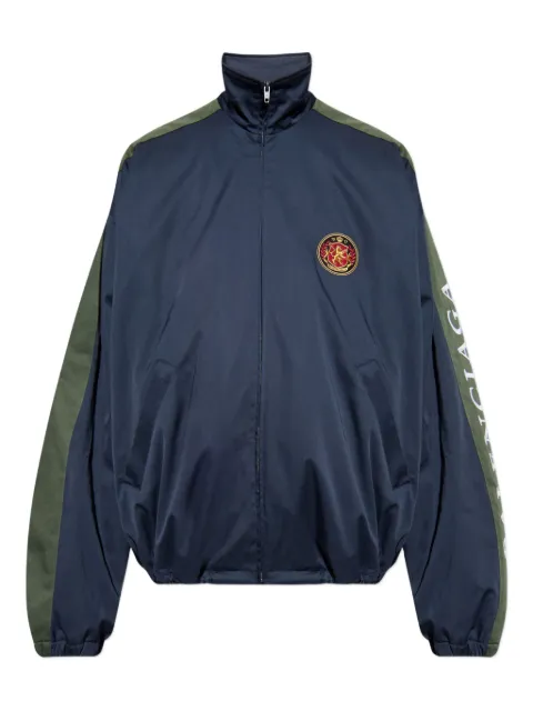 Balenciaga logo-pach bomber jacket Blue 850857TSP13