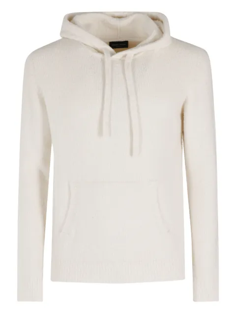 Roberto Collina hooded pocket sweatshirt Neutrals 253M45007097