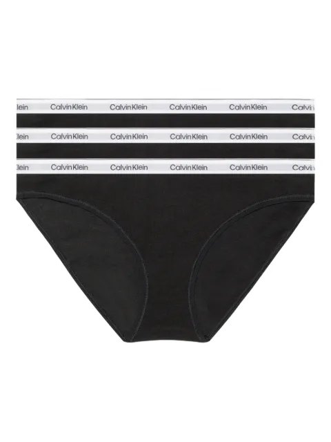 Calvin Klein Underwear logo waistband 3-pack briefs Black 000QD5207EUB1