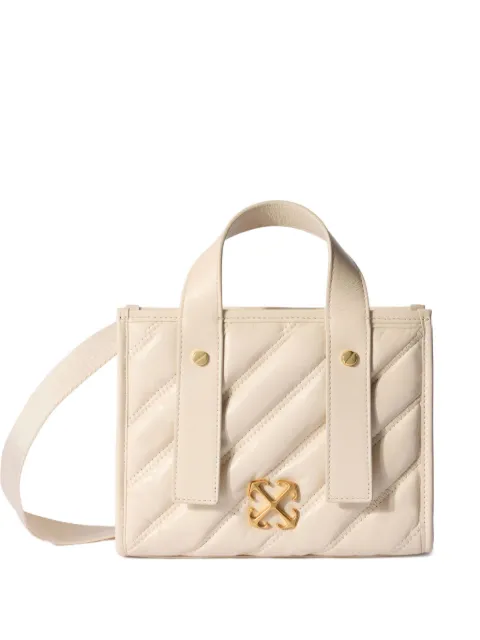Off-White quilted leather tote bag Neutrals OWNA238C99LEA0010400